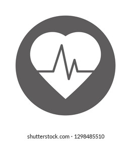 pulse vector icon 10 eps