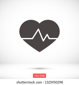 pulse vector icon 10 eps