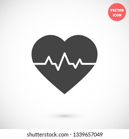 pulse vector icon 10 eps