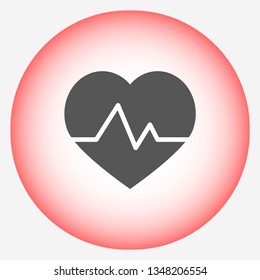 pulse vector icon 10 eps