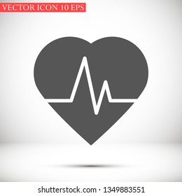 pulse vector icon 10 eps