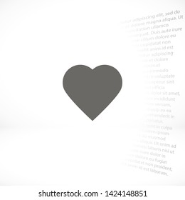 pulse vector icon 10 eps , Lorem ipsum Flat design