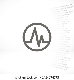 pulse vector icon 10 eps , Lorem ipsum Flat design