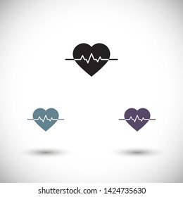 pulse vector icon 10 eps , Lorem ipsum Flat design