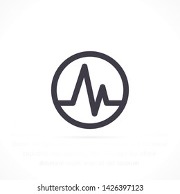 pulse vector icon 10 eps , Lorem ipsum Flat design