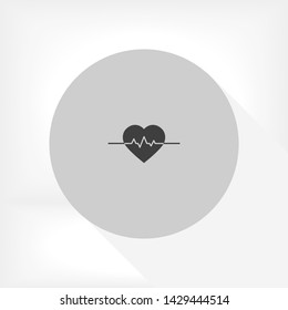 pulse vector icon 10 eps , Lorem ipsum Flat design