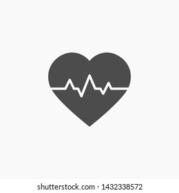pulse vector icon 10 eps , Lorem ipsum Flat design