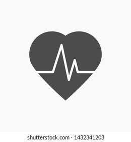 pulse vector icon 10 eps , Lorem ipsum Flat design