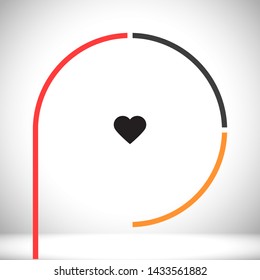 pulse vector icon 10 eps , Lorem ipsum Flat design