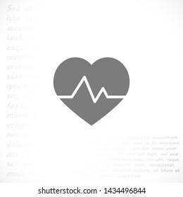 pulse vector icon 10 eps , Lorem ipsum Flat design