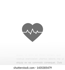 pulse vector icon 10 eps , Lorem ipsum Flat design