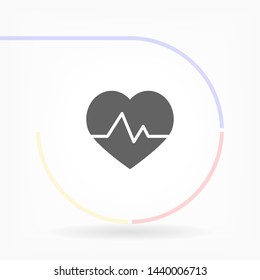 pulse vector icon 10 eps , Lorem ipsum Flat design