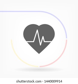 pulse vector icon 10 eps , Lorem ipsum Flat design