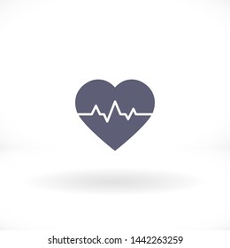 pulse vector icon 10 eps , Lorem ipsum Flat design