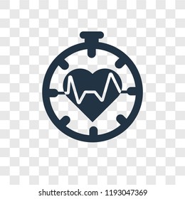 Pulse vector icon isolated on transparent background, Pulse transparency logo concept
