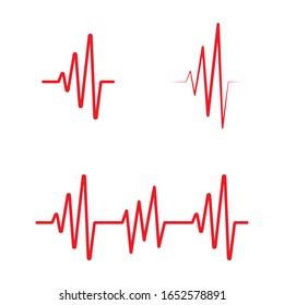 pulse vector illustration design template