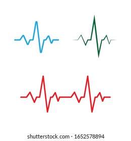 pulse vector illustration design template
