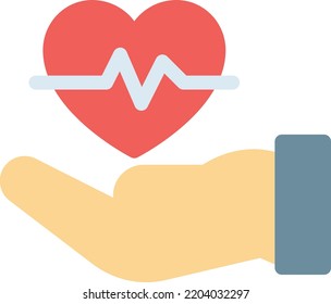 pulse  Vector illustration on a transparent background. Premium quality symmbols. Line Color vector icons for concept and graphic design. 
