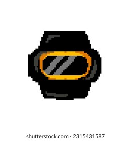 pulse watch tracker game pixel art retro vector. bit pulse watch tracker. old vintage illustration