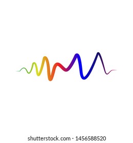 Pulse or Wave Sound Logo Design Template, Element Design, Vector Design.