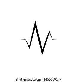 Pulse or Wave Sound Logo Design Template, Element Design, Vector Design.