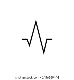 Pulse or Wave Sound Logo Design Template, Element Design, Vector Design.