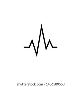 Pulse or Wave Sound Logo Design Template, Element Design, Vector Design.