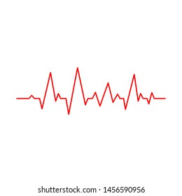 Pulse or Wave Sound Logo Design Template, Element Design, Vector Design.