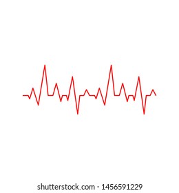 Pulse or Wave Sound Logo Design Template, Element Design, Vector Design.