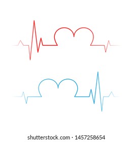 Pulse or Wave Sound Logo Design Template, Element Design, Vector Design.