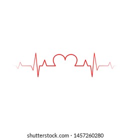 Pulse or Wave Sound Logo Design Template, Element Design, Vector Design.