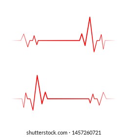Pulse or Wave Sound Logo Design Template, Element Design, Vector Design.