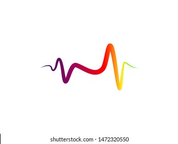 
Pulse or Wave Sound Logo Design Template, Element Design, Vector Design.