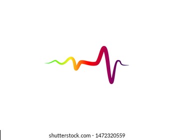 
Pulse or Wave Sound Logo Design Template, Element Design, Vector Design.
