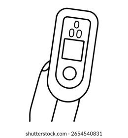 pulse-oximeter icon on white background 