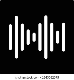 pulses vector glyph flat icon 