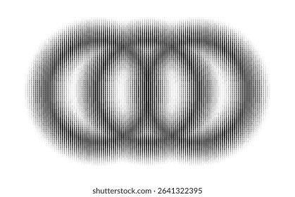 Pulsing dots and overlapping waveforms forming intersections of dynamic energy fields.