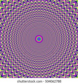 Pulsing rainbow (motion illusion)