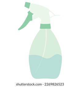 Pulverizer. Atomizer with water. Garden tool. Vector flat illustration