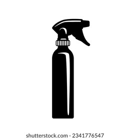 Pulverizer with hair lotion for the hairdresser. Barber tool glyph icon