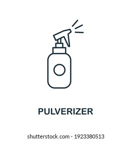 Icono del pulsador. Elemento sencillo de la colección de higiene personal. Icono de Pulverizador creativo para diseño web, plantillas, infografías y más