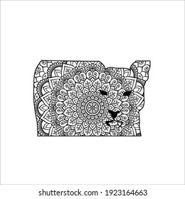 Puma Coloring page for adult 