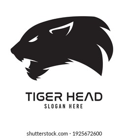 Puma head icon vector logo in silhouette style, perfect for brand fashion, gym and protection system company logo