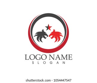 Puma head logo design vector illustration