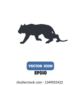 puma icon, puma vector. eps10