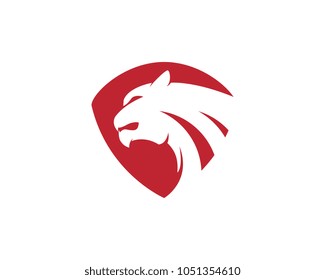 Lion Fire Flame Logo Vector Illustration Stock Vector (Royalty Free ...