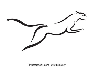 Puma Logo design vector illustration design template