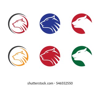 Puma Logo design vector template negative space