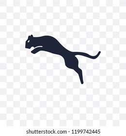 puma transparent icon. puma symbol design from Animals collection. Simple element vector illustration on transparent background.