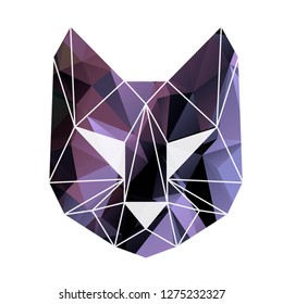 Puma.  Vector origami. Flat design. Low poly art